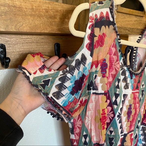 American Rag printed cutout top - Picture 3 of 8